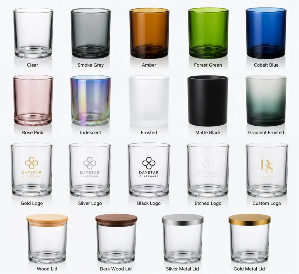 12oz Glass Candle Jar