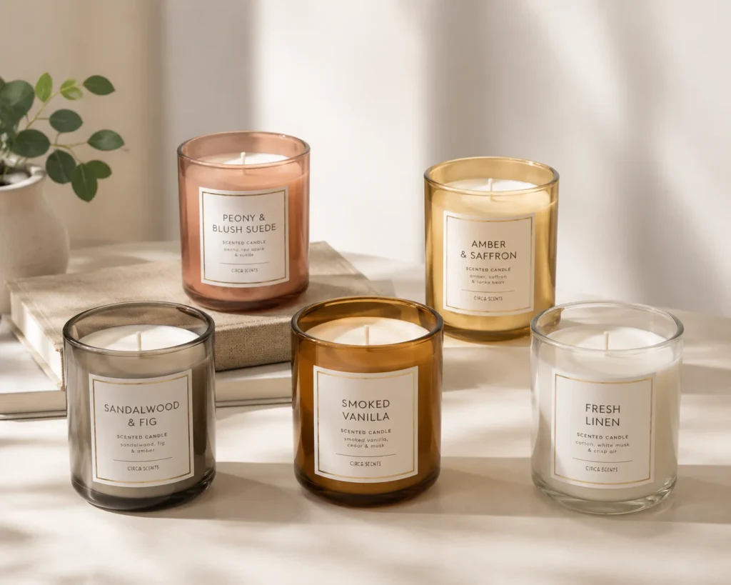 14oz luxury glass candle jar for premium scented candles