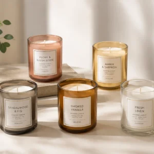 14oz luxury glass candle jar for premium scented candles