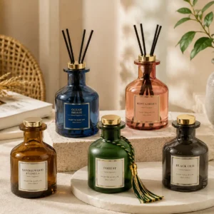 200ml colored glass reed diffuser bottles for home fragrance
