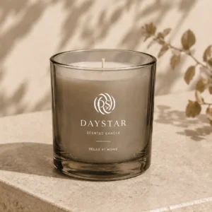 300ml smoke glass candle jar for scented candles