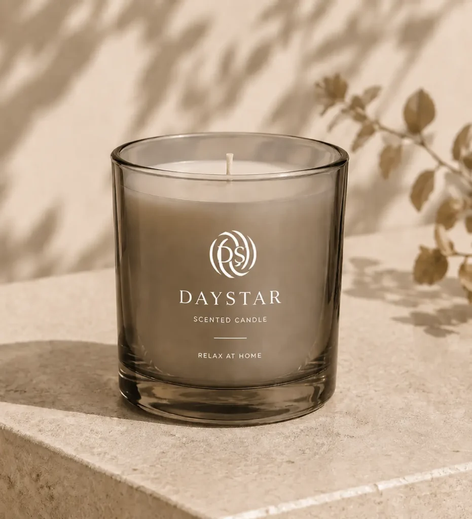 300ml smoke glass candle jar for scented candles