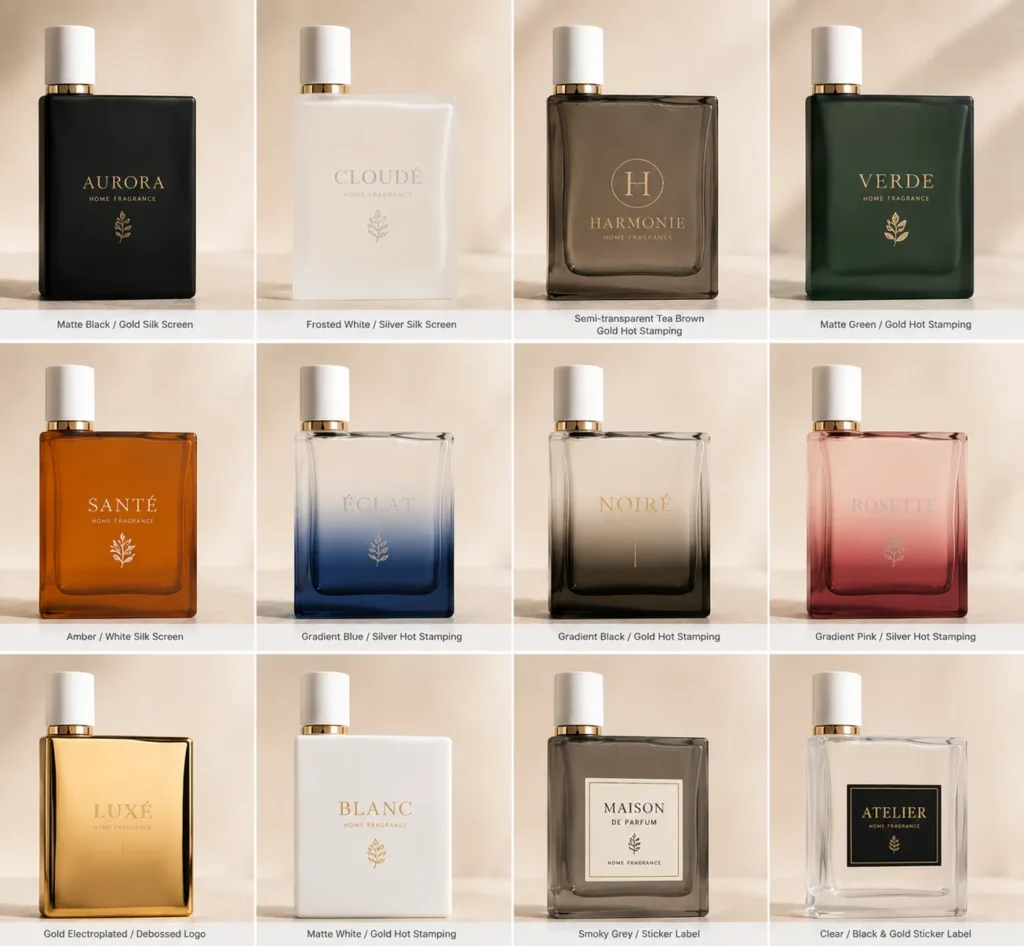 30ml 50ml 100ml square perfume bottle packaging