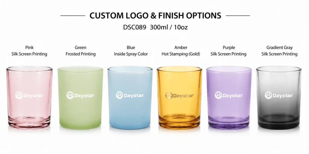 candle glass jars 300ml