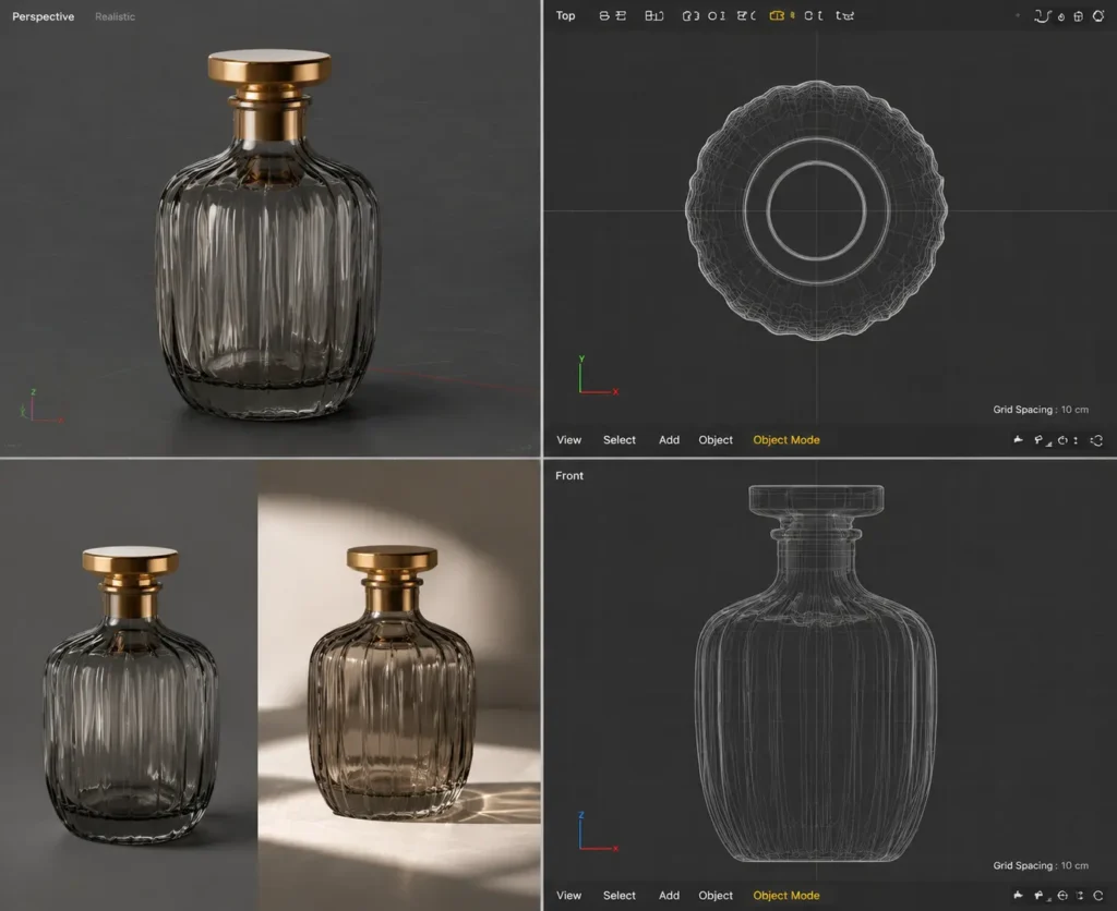 glass bottle customized