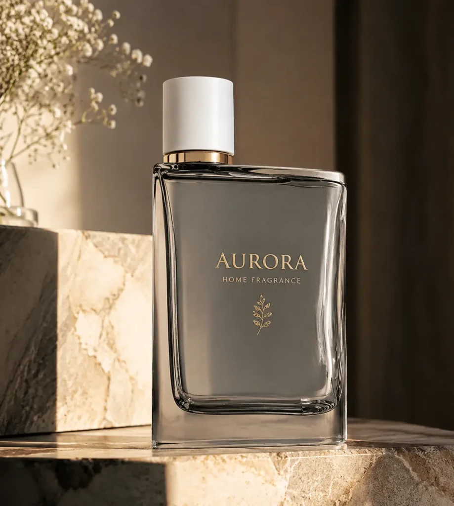 luxury square glass perfume bottle for fragrance brands