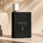 matte black square glass perfume bottle for luxury fragrance