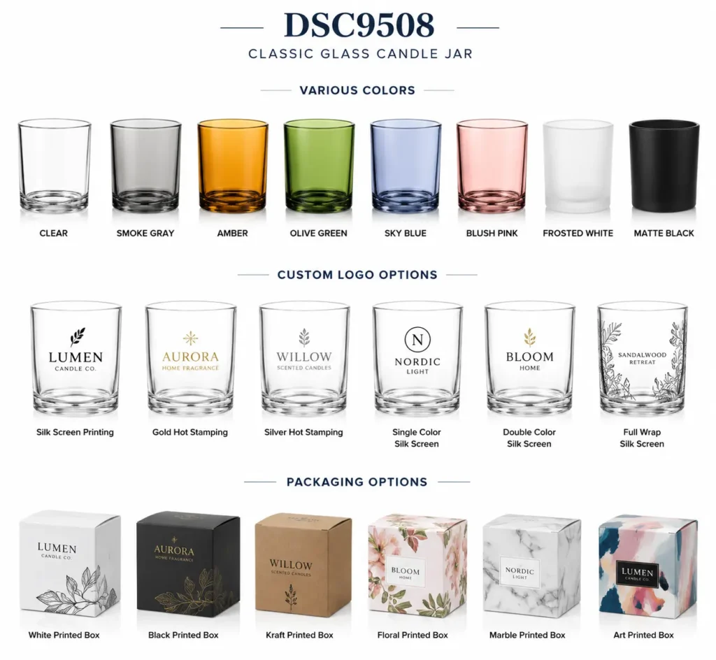 scented candle container