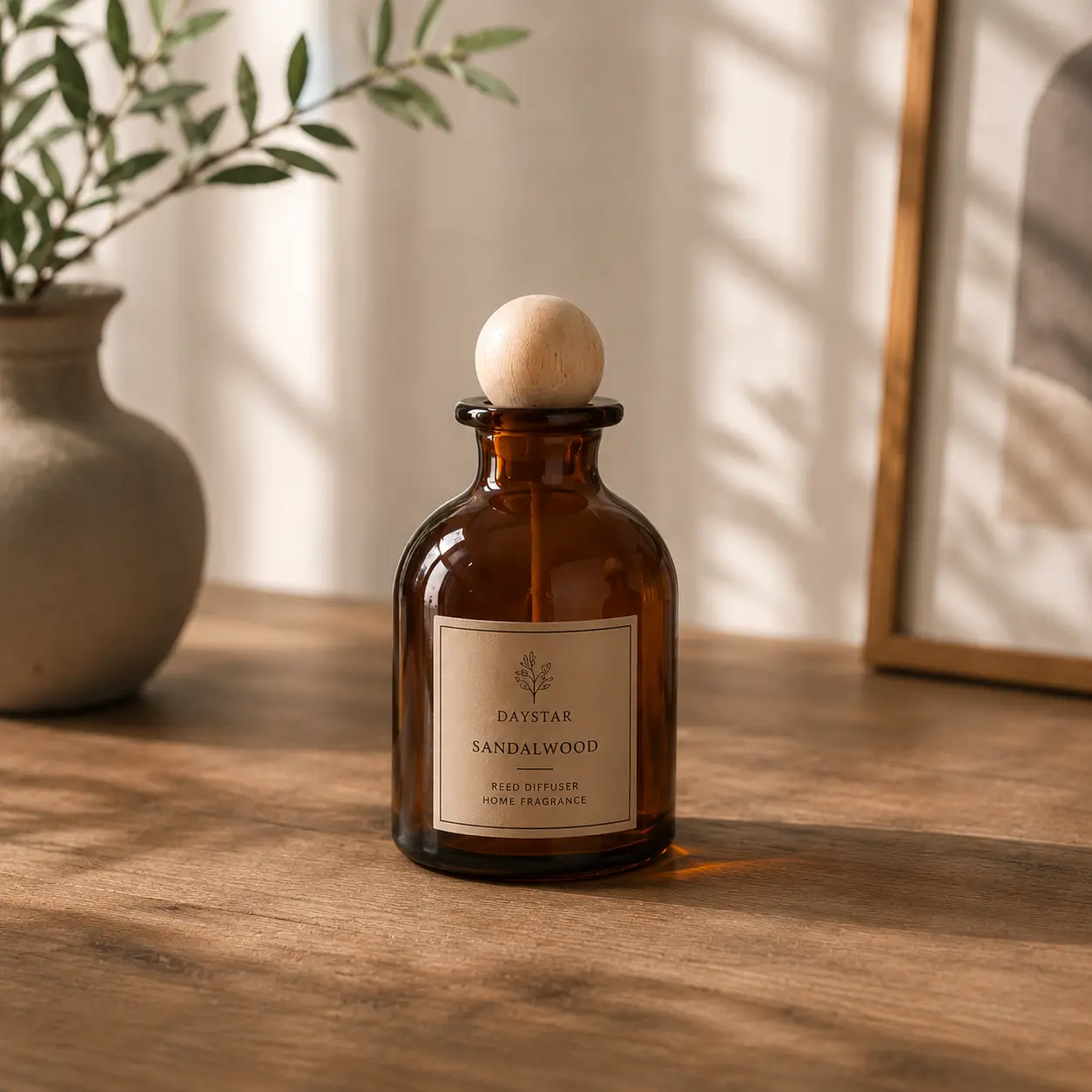 100ml amber reed diffuser packaging bottle