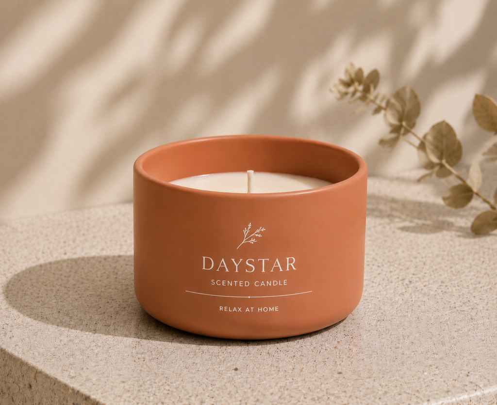 DSC13080R matte colored glass candle jar 730ml