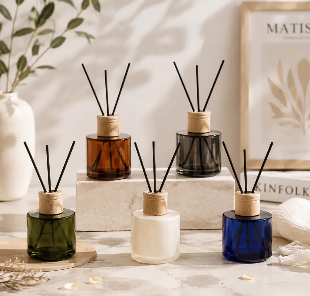 custom round aroma bottle for home fragrance brands