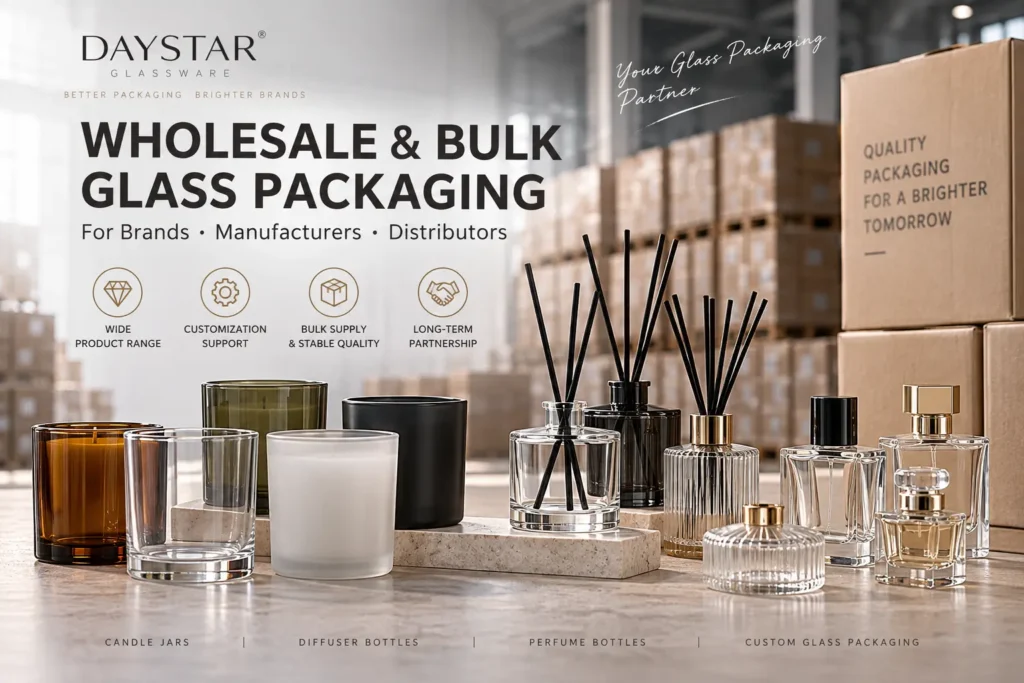 Wholesale and bulk glass packaging for brands, manufacturers and distributors